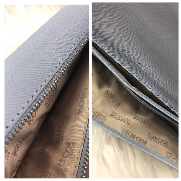 Michael Kors Pale Blue Saffiano Large Dillon - Picture 4 of 8